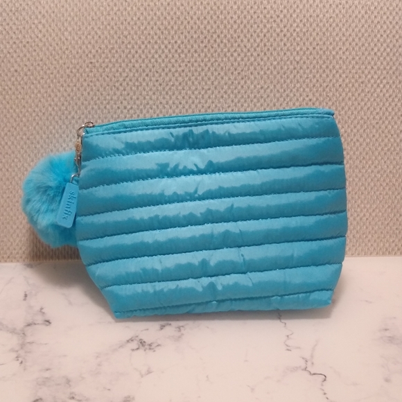 NWOT Puffer Makeup Bag with Pouf - Picture 4 of 5